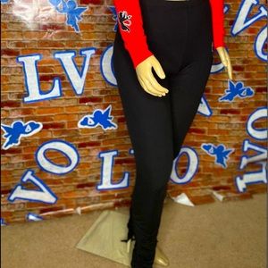 Black LVO Scrunched Pants